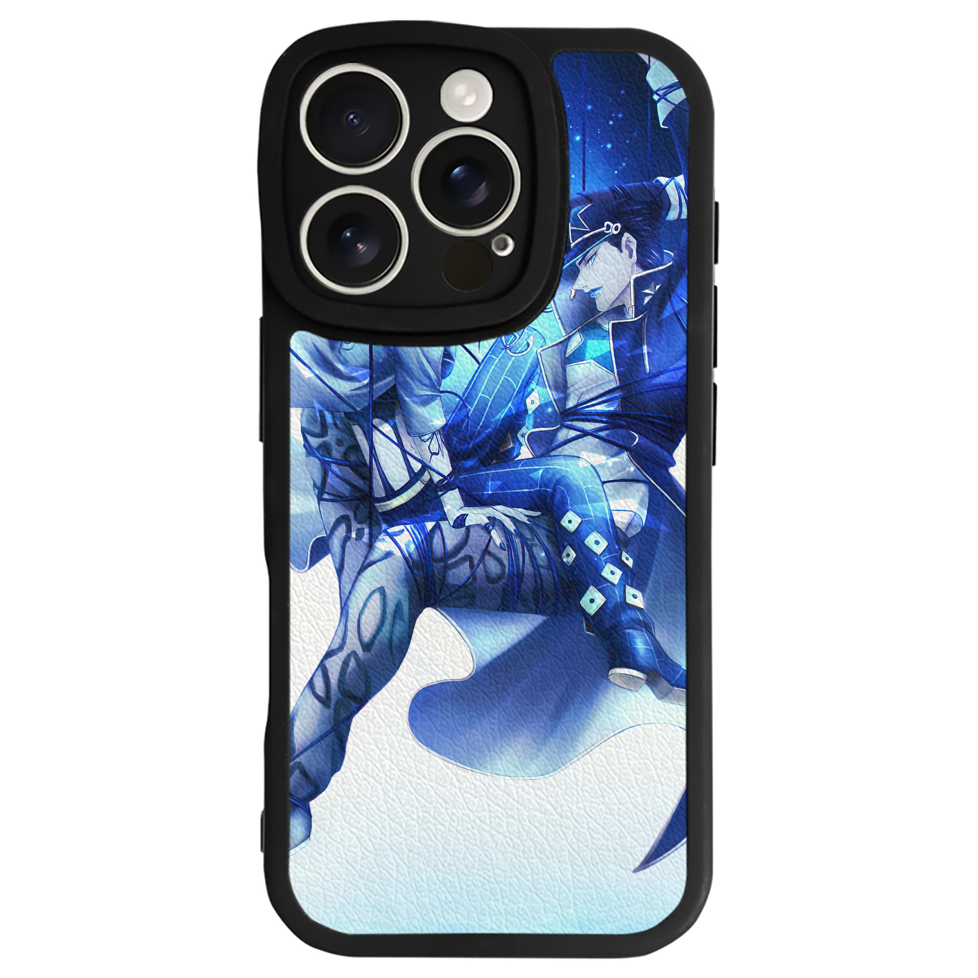 （画像用） ジョジョの奇妙な冒険 JoJo's Bizarre Adventure 【iPhone 16シリーズ対応】シリコンスマホケース（レザー調） 材質：シリコン